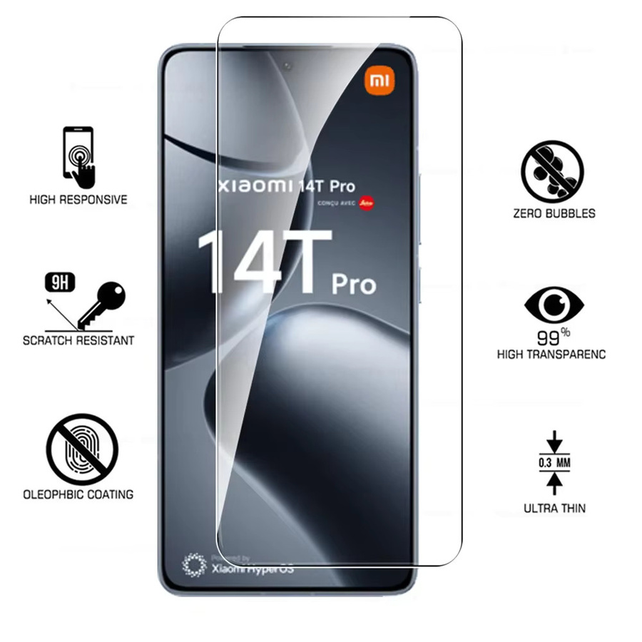 HD 9H Schutzglas für Xiaomi Mi 14 13 12 11 T Pro Lite, gehärtete Displayschutzfolie, transparent - Bild 2