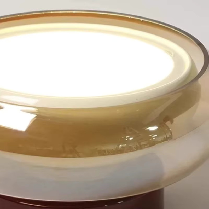 Claeted LED-Wandleuchte aus Glas im antiken Design, transparent, warmweiß - Bild 3