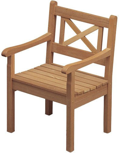Skagerak By Fritz Hansen Skagen Gartenstuhl aus braunem Eukalyptusholz - Bild 1