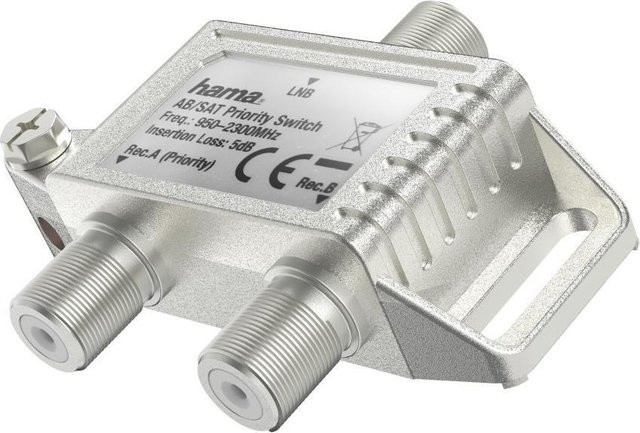 Hama Classic Line AB/SAT-Prioritätsschalter in Silber - Bild 1