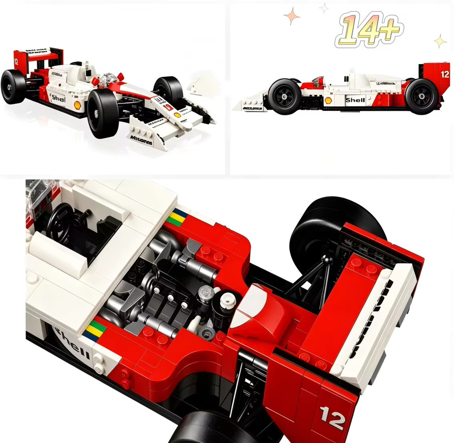 Potdemiel MP4/4 Rennwagen-Modell, Puzzle-Bausteine, 693 Teile, ab 14 Jahren - Bild 3