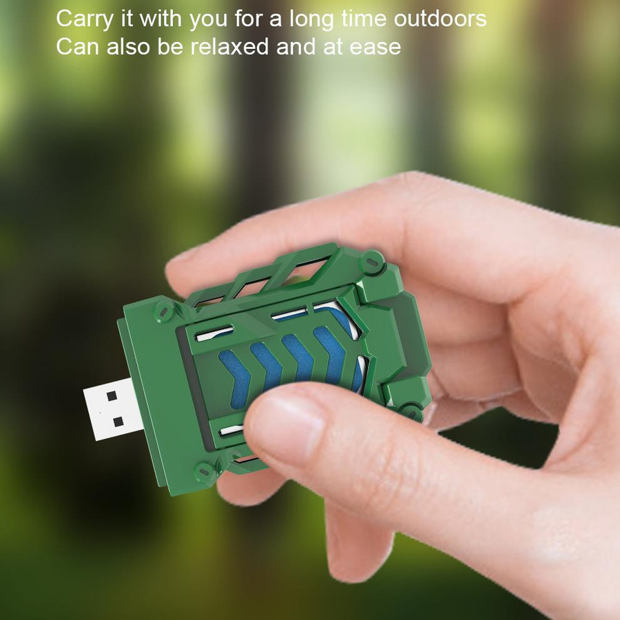 Elektrischer USB-Mückenschutz-Heizstrahler in Grün für Camping und Reisen - Bild 11