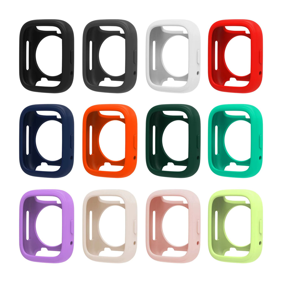 Xiaomi Uhrenarmband Silikon, Redmi Watch 3 Active/Lite, Pink, mit Schutzhülle - Bild 1