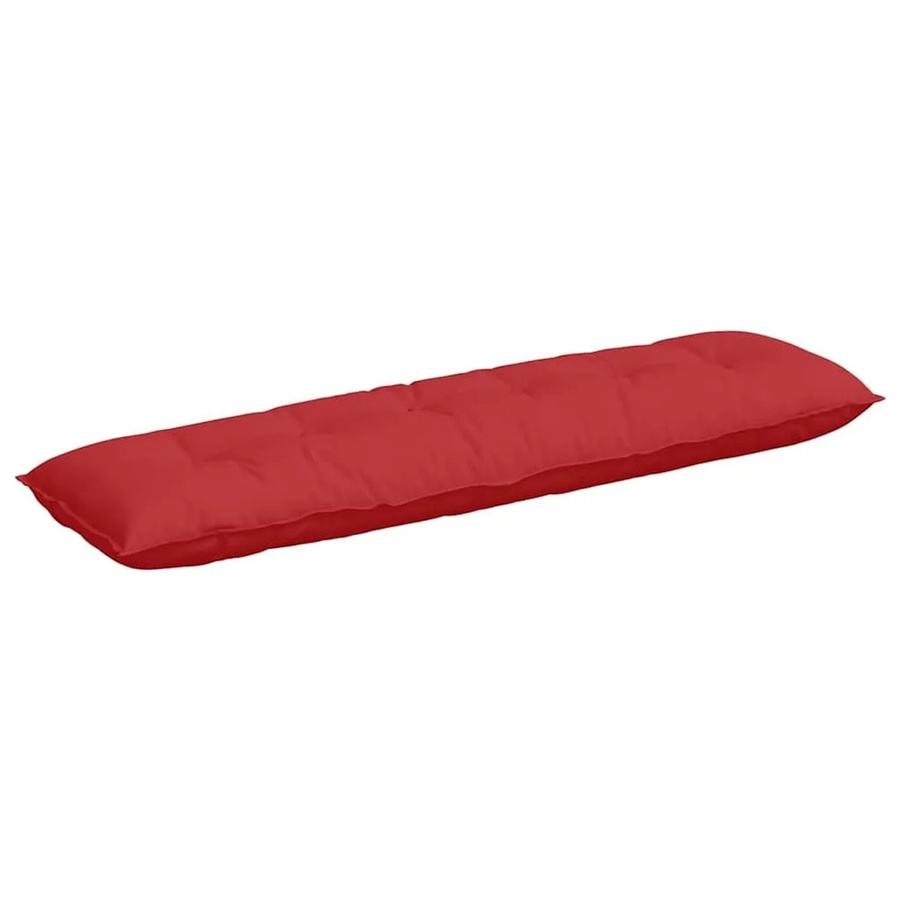 vidaXL Rückenkissen Rot mit abnehmbarem Bezug aus Polyester, B/H/T: 180 x 50 x 19 cm - Bild 2