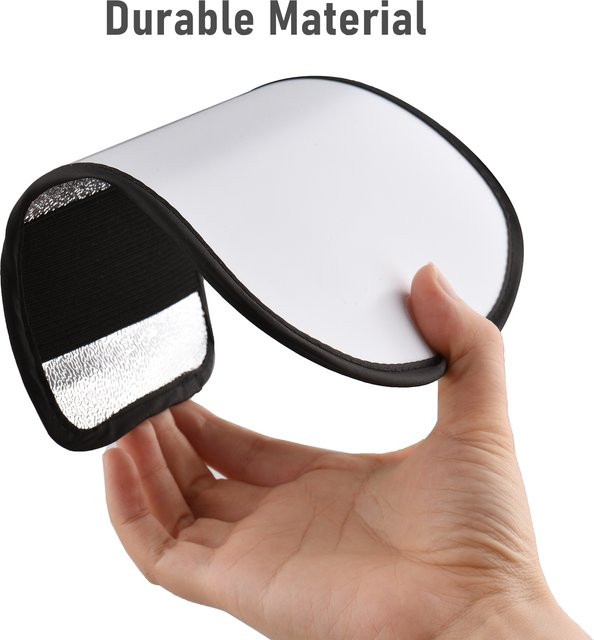 ESTINK Universal Kamera Blitzreflektor Speedlite Bounce Diffusorplatine mit silberner und weißer reflektierender Oberfläche - Bild 1