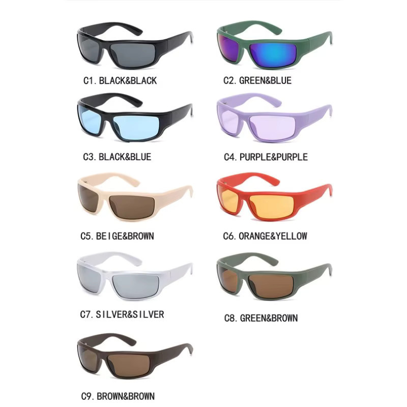 Samjune Sonnenbrille, Unisex, Vollrand, Kunststoff, Grün - Bild 3