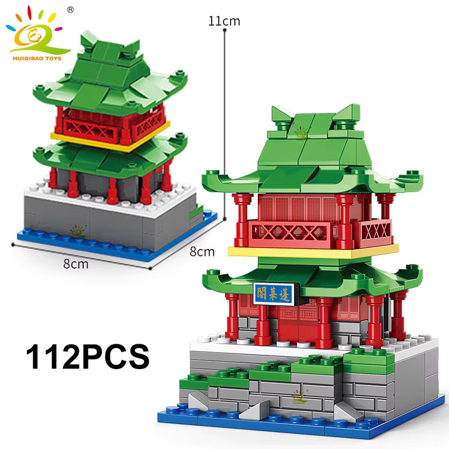 Huiqibao Stadt Straße Ansicht, Mini Bausteine, Puzzle Spielzeug - Bild 2