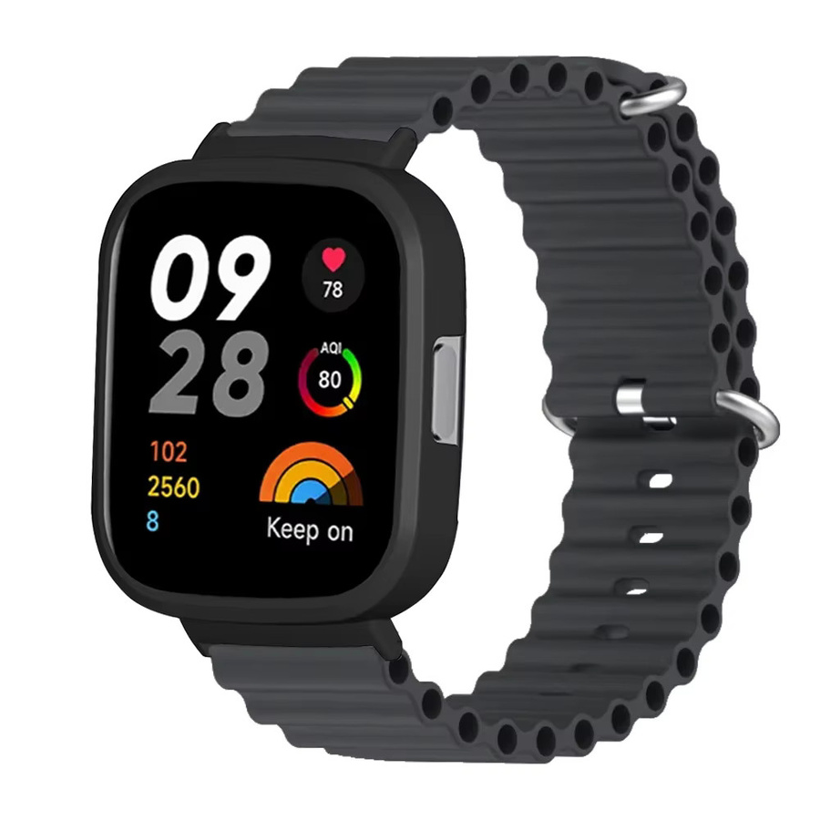 Smartwatch Armband für Redmi Uhr 3, Silikon, Schwarz, Unisex - Bild 2
