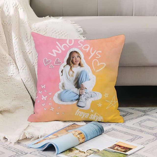 Dekorative Kissenhülle F-Freya S-Skye für Sofa, Büro und Schlafzimmer, Mehrfarbig, B/H: 50 x 50 cm - Bild 1