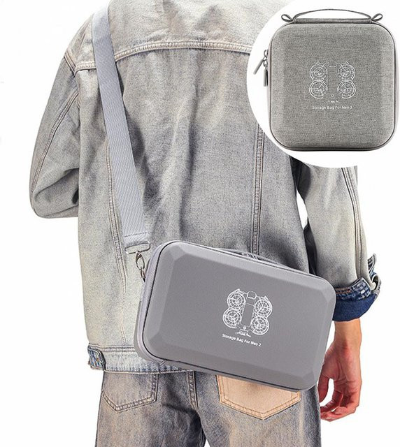 DJI NEO 2 Schutzhülle, wasserdichte tragbare Tasche für Drohnenzubehör in Grau - Bild 1