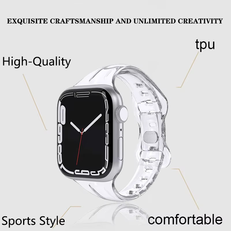 Uhrenarmband Silikon, Transparent, Unisex - Bild 2