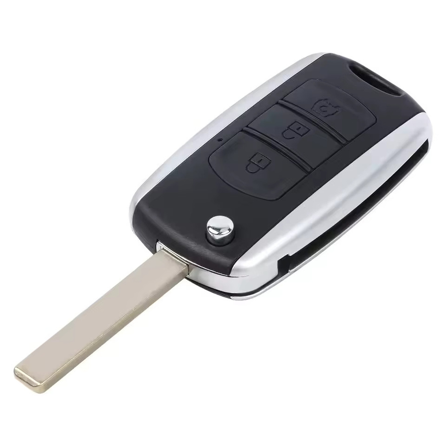 Dongfeng 580 Flip Remote Key Fob ASK 434 MHz mit 4D60 Chip in Schwarz (P/N: 3704050-SA01S) - Bild 1