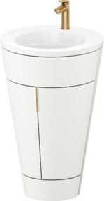 Duravit Waschtischunterschrank Starck 1 c-bonded Set, Weiß Matt, B/H/T: 56 x 86,4 x 60,5 cm - Bild 1