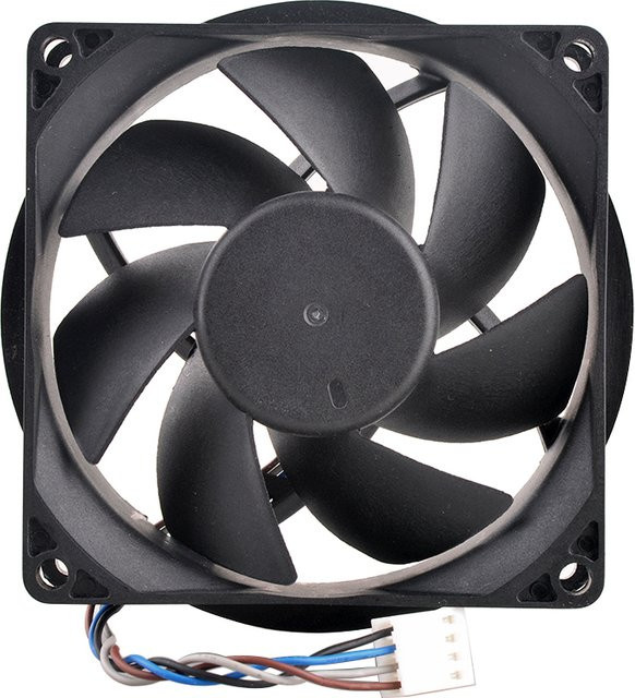 ANCHAOPU Hochgeschwindigkeits-Lüfter DF 0802512 RFUN Schwarz, 80 mm, 4500 U/min, 4-polig PWM, DC12 V, 7,2 W für PC-Gehäuse und CPU-Kühler - Bild 1