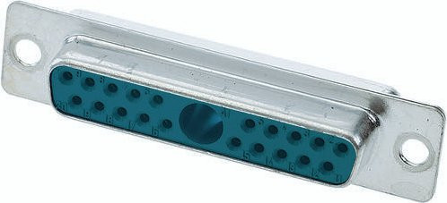 HARTING Steckverbinder 09 69 301 7211 09693017211 Polzahl: 21 Lötkelch in Silber - Bild 1