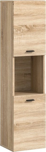Badhochschrank xonox.home Boston in Eiche Sonoma Nachbildung, B/T/H: 30 x 29 x 125 cm - Bild 1