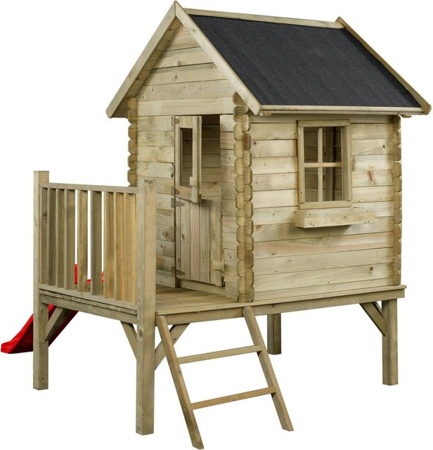 SwingKing Spielhaus Camilla mit Rutsche in Rot, B/T/H: 177 x 184 x 210 cm - Bild 1