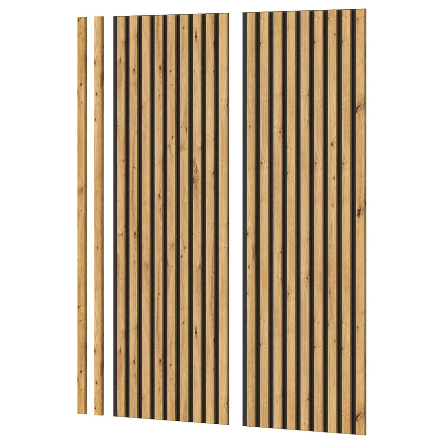 Inn.Furn Akustikpaneel Set 2-teilig Eiche Artisan in Holzoptik, B/H: 40 x 120 cm - Bild 2