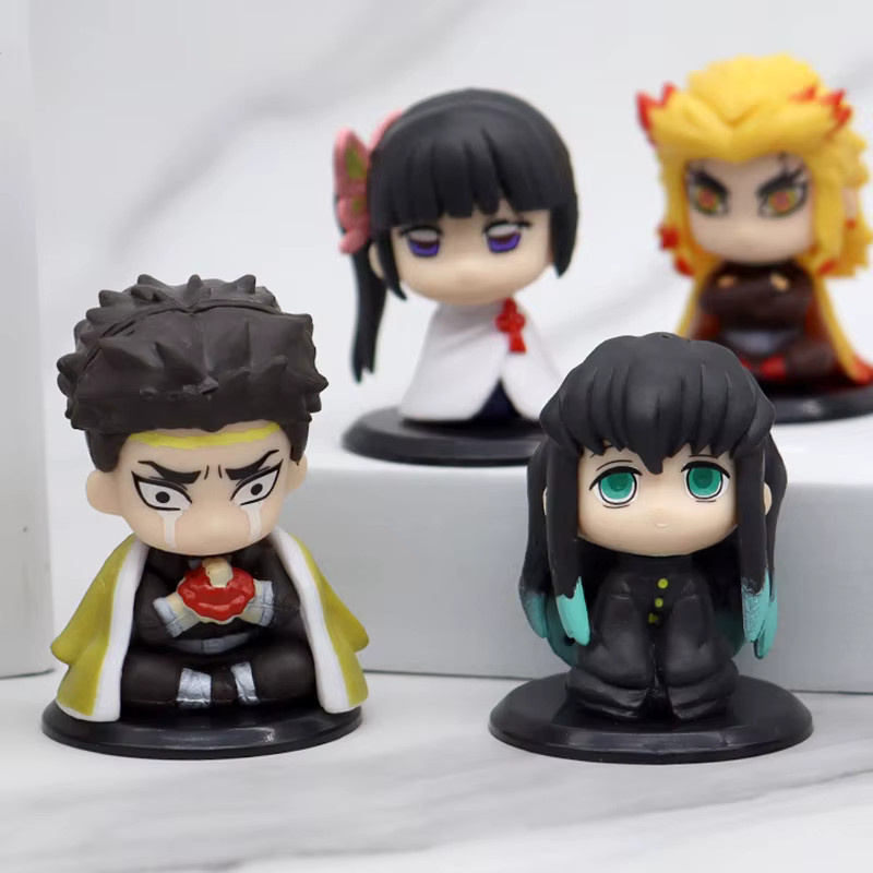 Bandai Kimetsu no Yaiba Anime Figur Q Version Tanjiro Inosuke Zenitsu Multicolor - Bild 2