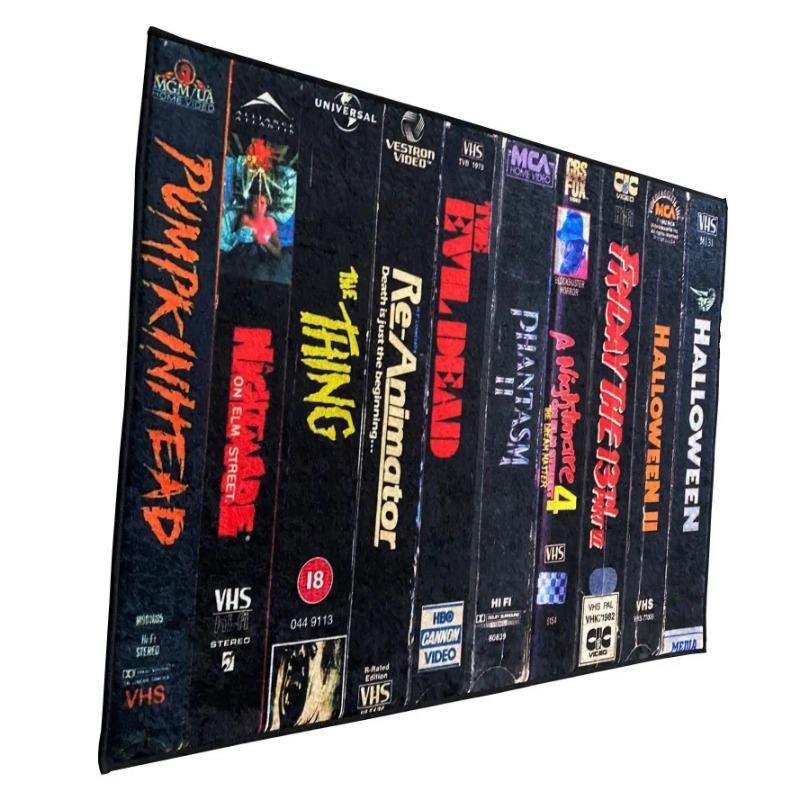 Karpetti Wohnzimmerteppich Horrorfilm Design, moderner Kunstteppich in Schwarz und Mehrfarbig, rutschfest und waschbar, B/T: 60 x 40 cm - Bild 2
