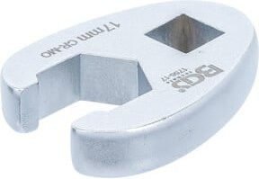 BGS Hahnenfußschlüssel aus Chrom-Molybdän-Stahl mit 3/8 Zoll Innenvierkant-Antrieb und 17 mm Schlüsselweite in Silber - Bild 1