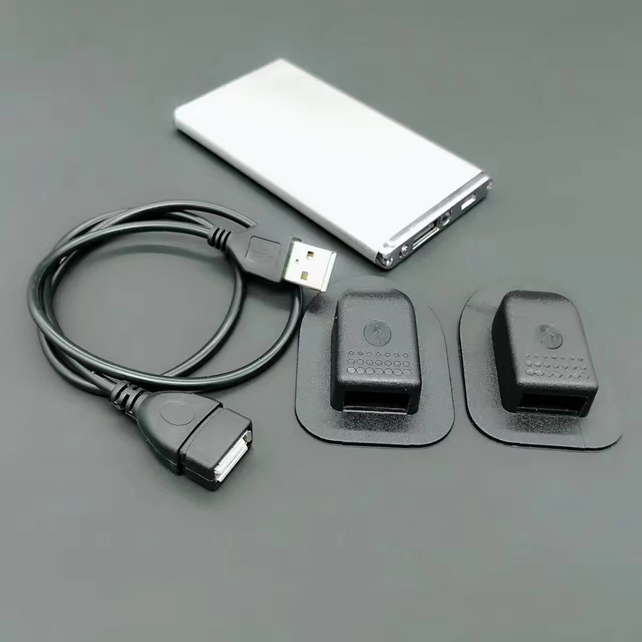 USB-Ladekabel Adapter für Rucksäcke mit USB-A und USB-C Schnittstellen in Schwarz - Bild 4