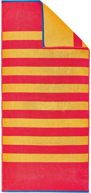Dyckhoff Strandtuch Stripes in Rot, B/L: 80 x 180 cm - Bild 1