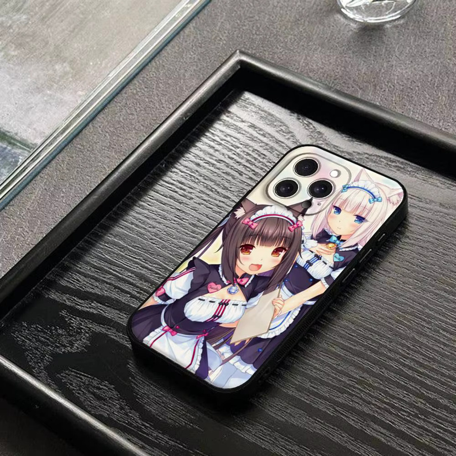 N-Nekopara Handyhülle für iPhone 17 16 15 14 13 12 11 Pro Max Plus Mini in Multicolour – Hautfreundliches TPU-Softcase - Bild 4