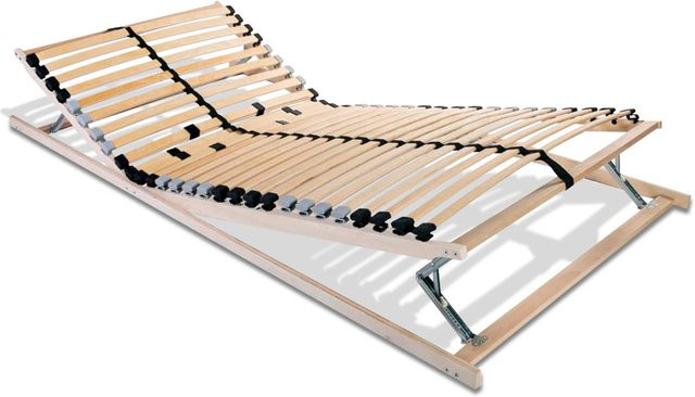 Coemo 7-Zonen Lattenrost Ergo KF mit Kopf- und Fußteilverstellung aus Buche und Birke, B/T: 100 x 200 cm - Bild 1
