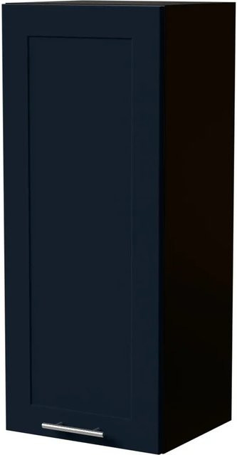 Feldmann-Wohnen Hängeschrank Oslo Schwarz Indigo Matt B/T/H: 40 x 32,5 x 96 cm - Bild 1