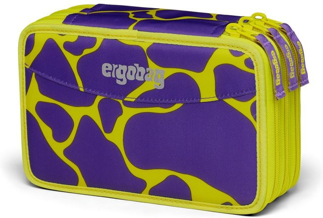 ergobag LUMI Edition Maxi-Mäppchen mit 3 Fächern in Gelb und Lila - Bild 1