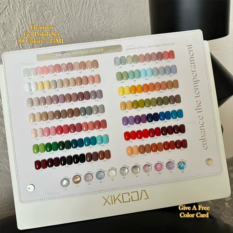 Eleanuos Gel Nagellack Set, 88 Farben, glänzend - Bild 2