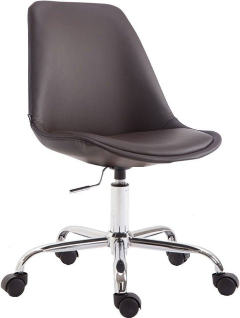 TPFLiving Bürostuhl Toulon aus Kunstleder in Braun, B/T/H: 54 x 48 x 81 cm - Bild 1