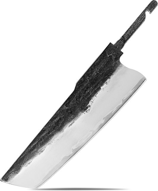 Xituo Nakiri-Messerklinge aus geschmiedetem Edelstahl in Silber, dreilagiger Verbundstahl mit 9CR18-Kern als DIY-Herstellungsmaterial - Bild 1