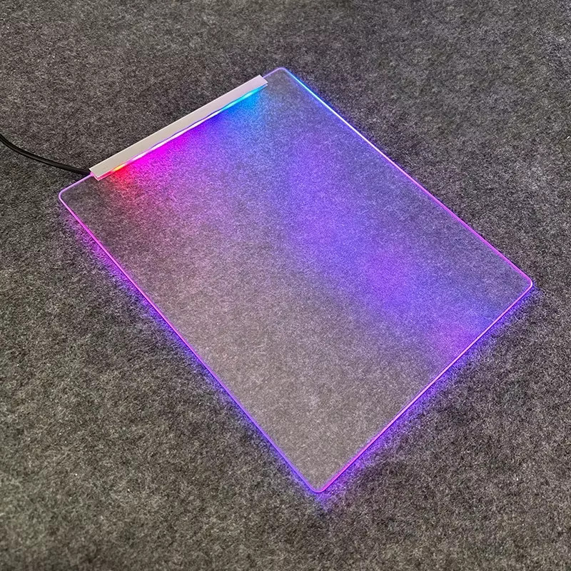 Echome RGB Gaming Mauspad aus gehärtetem Glas mit mattierter Oberfläche für Esports und PC-Zubehör - Bild 1