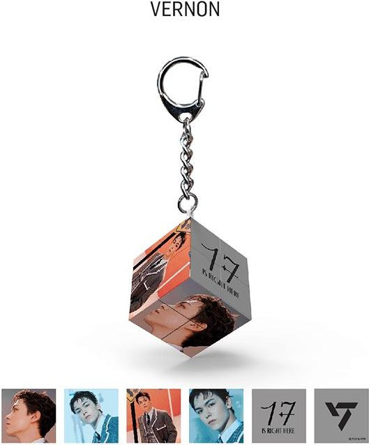 Seventeen Mini-Würfel-Schlüsselring, Unisex - Bild 1