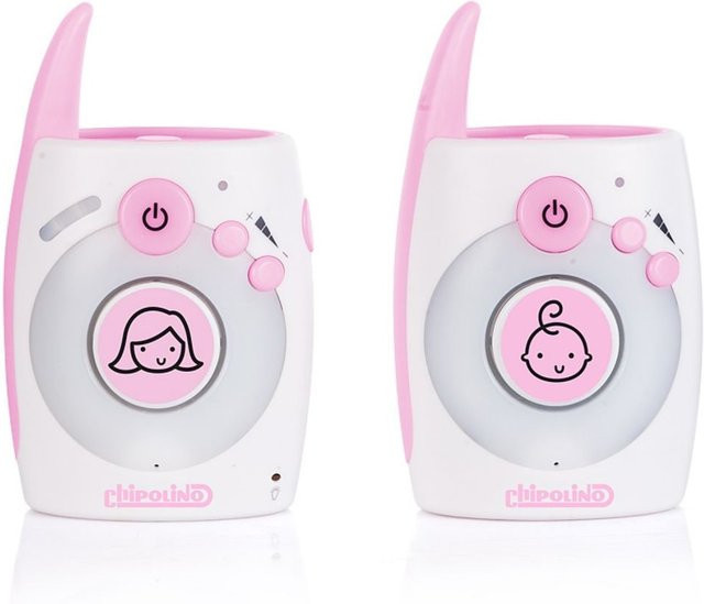 Chipolino Babyphone Astro mit Zweiwege-Kommunikation und 300 m Reichweite in Rosa - Bild 1