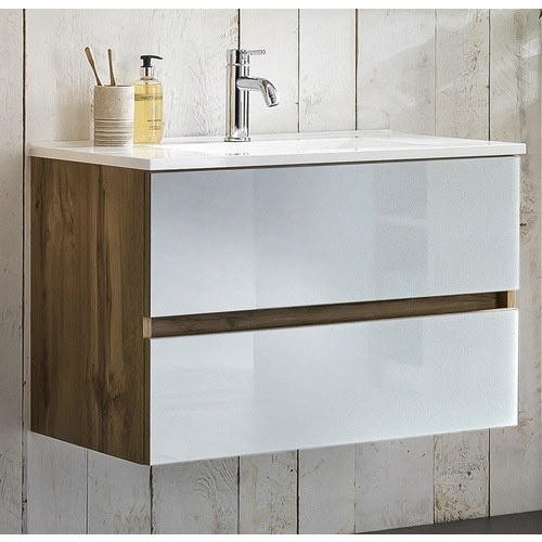HELD MÖBEL Waschtisch Helsinki in Weiss, Wandmontage, B/H/T: 80 x 54 x 47 cm - Bild 2