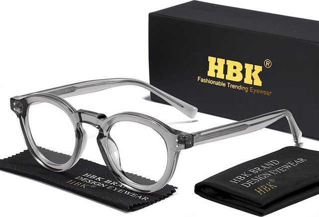 HBK Lesebrille, Rund, Vollrand, Kunststoff, Black, Unisex - Bild 1