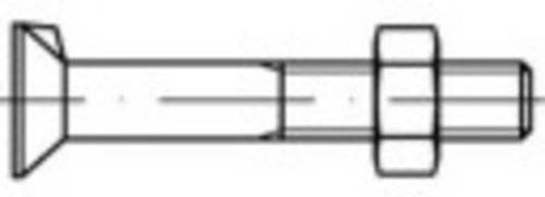 TOOLCRAFT Senkschrauben mit Nase M20 x 40 mm, Außensechskant DIN 604 aus Stahl, 25 Stück - Bild 1