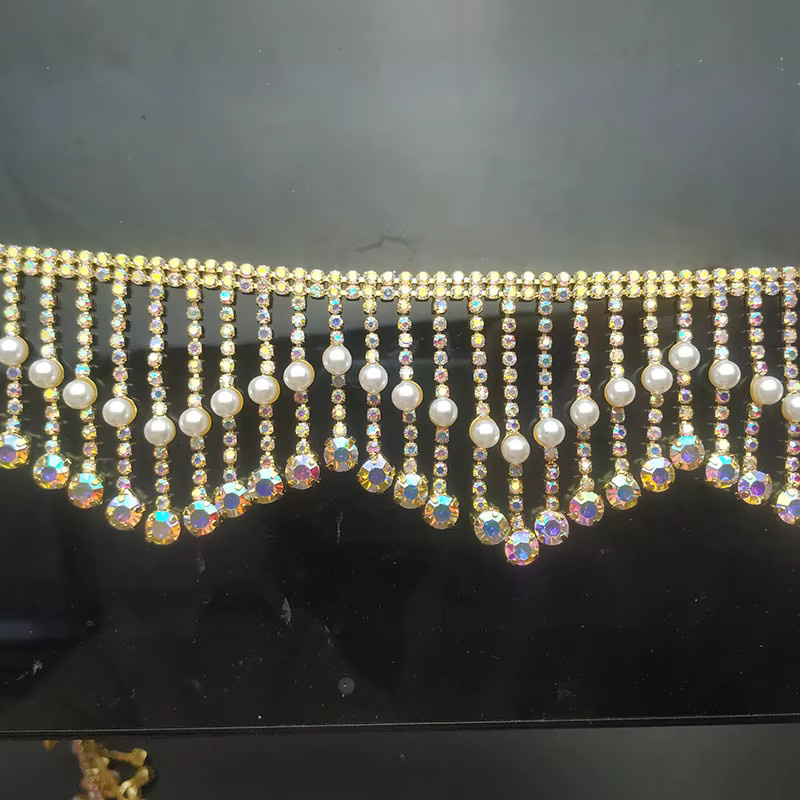 R SMEALE Kettenspitze, gewellt, Strass, 45-90 cm - Bild 2
