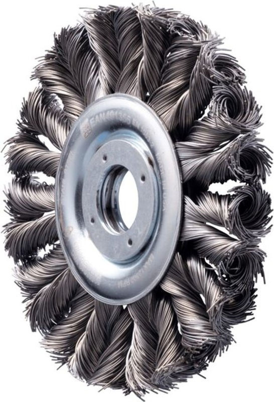 PFERD COMBITWIST Rundbürste gezopft RBG HD für Winkelschleifer, Durchmesser: 125 mm, Bohrung: 22,2 mm, Stahl-Draht-Ø: 0,50 mm, Farbe: Silber - Bild 2