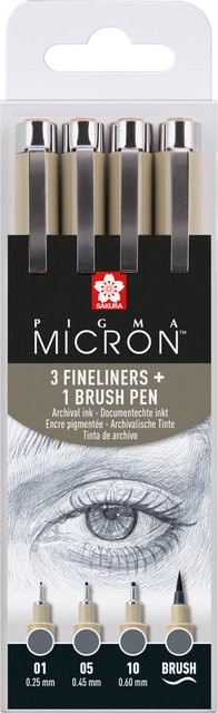 SAKURA Pigma Micron Pigment Liner Set in Kaltgrau für Profis - Bild 1
