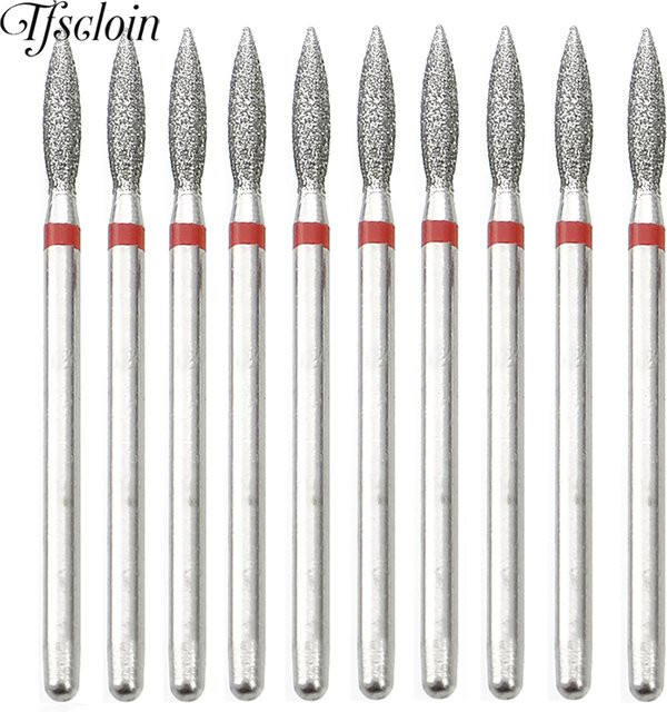 TFSCLOIN Nagelbohrer-Set mit Diamantfräsern, 10-teilig, Metallic - Bild 1