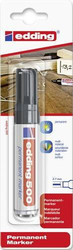 edding 500 Permanentmarker mit Keilspitze 2-7 mm in Schwarz - Bild 1