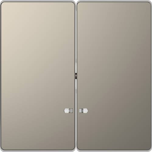 Merten Abdeckung für Wechselschalter System Design in Nickel - Bild 1