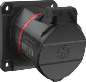 Walther Werke CEE NEO Anbaudose schräg 16A 5P 6h IP54 in Rot und Schwarz - Bild 1