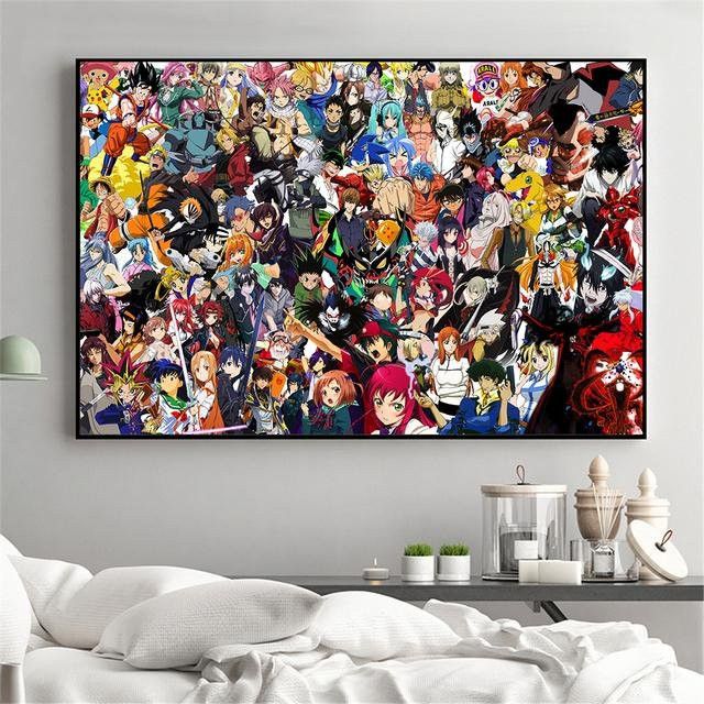 Anime Wandgemälde auf Leinwand von Second Art Museum, Motiv Jungen, Multicolor, B: 40 cm, H: 60 cm, ohne Rahmen - Bild 1