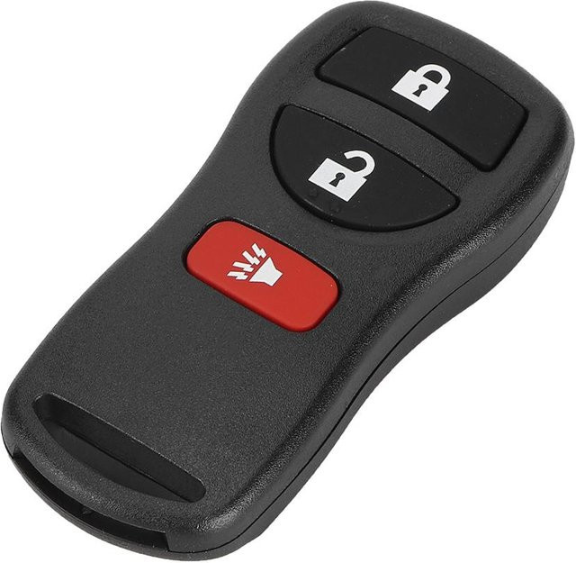 Neoglint 3-Tasten Keyless Entry Autoschlüssel Fernbedienung für Nissan Armada Murano Pathfinder Versa, Farbe: Schwarz - Bild 1