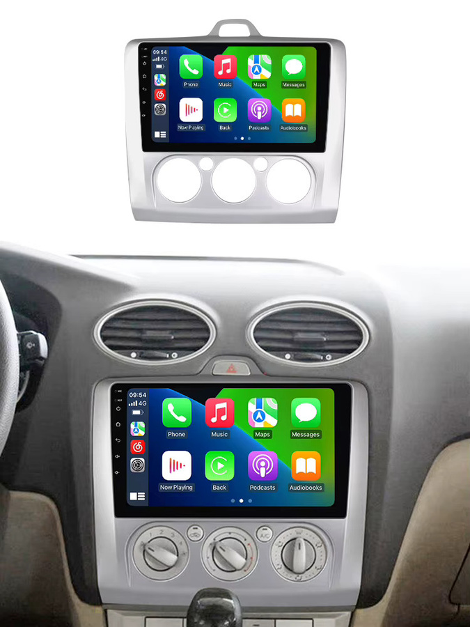 STRONGNAVI Android 2Din Autoradio für Ford Focus 2 3 Mk2 Mk3 mit kabellosem CarPlay, GPS und Bluetooth in Schwarz - Bild 6
